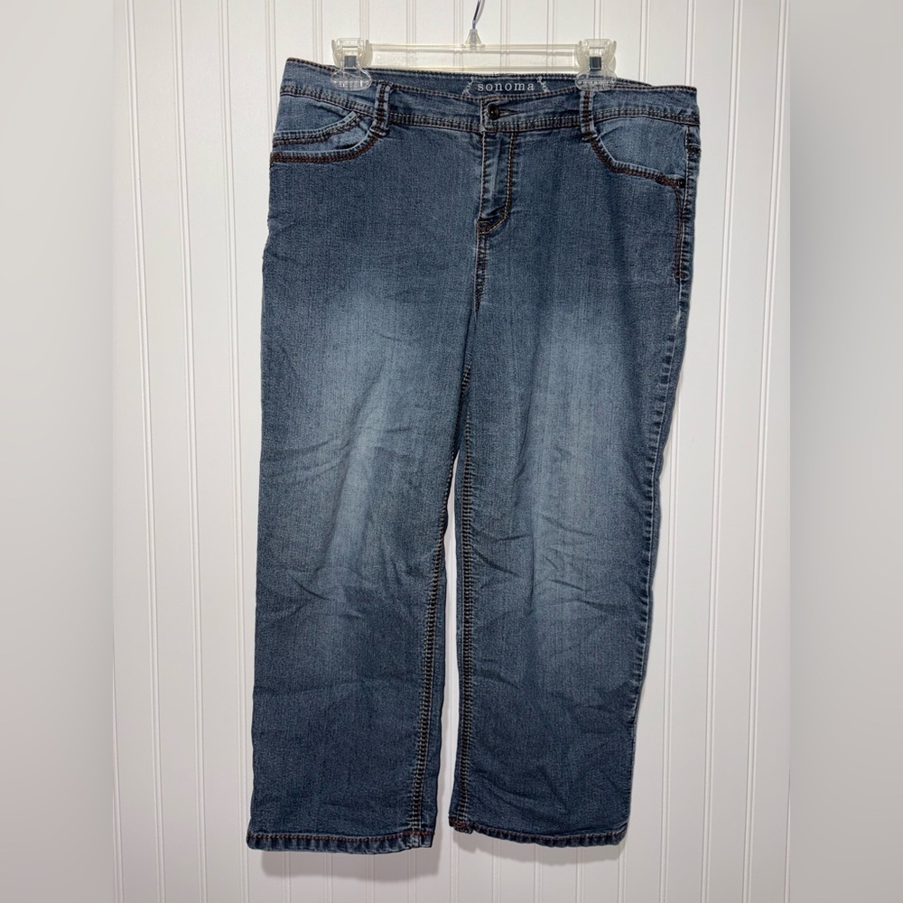 VTG Sonoma Women's Blue Jean Capri| Size 12